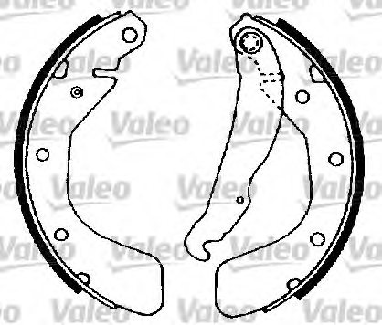 VALEO 562588 Brake Shoe Set